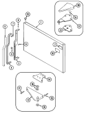 FREEZER OUTER DOOR Diagram and Parts List for CT21A6FW  Crosley Refrigerator