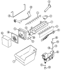 OPTIONAL ICE MAKER KIT - UKI2500AXX Diagram and Parts List for PSB2352GRW  Maytag Refrigerator