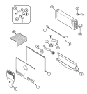 FREEZER COMPARTMENT (BISQUE) Diagram and Parts List for CTF1921ARQ  Magic Chef Refrigerator