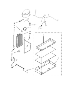 Lower Unit And Tube Parts Diagram and Parts List for JS48CXDBDB01  Jenn-Air Refrigerator