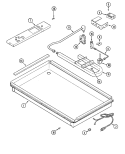 BODY Diagram and Parts List for CCG2423W  Jenn-Air Cooktop