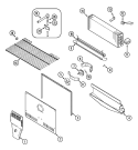 FREEZER COMPARTMENT Diagram and Parts List for CT21A6FW  Crosley Refrigerator