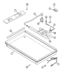 BODY Diagram and Parts List for CCG2523S  Jenn-Air Cooktop