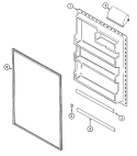 FRESH FOOD INNER DOOR Diagram and Parts List for GT1913PXFQ  Crosley Refrigerator