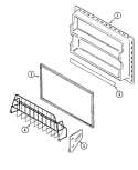 FREEZER INNER DOOR Diagram and Parts List for CT21G7B  Crosley Refrigerator