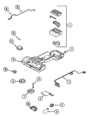 CONTROLS Diagram and Parts List for 8ET15GKXJT  Maytag Refrigerator