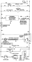 WIRING INFORMATION Diagram and Parts List for CT21B6FW  Crosley Refrigerator