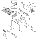 FREEZER COMPARTMENT Diagram and Parts List for CTF2124ARA  Magic Chef Refrigerator
