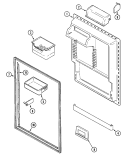 FRESH FOOD INNER DOOR Diagram and Parts List for MTB2156BEA  Maytag Refrigerator