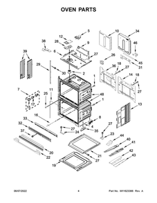 Oven Parts Diagram and Parts List for MEW9630FZ20  Maytag Wall Oven