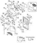 ICE & WATER DISPENSER Diagram and Parts List for GC20C8C3EB  Maytag Refrigerator