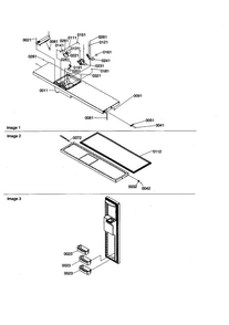 Freezer Door Diagram and Parts List for SZD26VE-P1315207WE  Amana Refrigerator