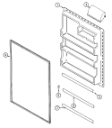 FRESH FOOD INNER DOOR Diagram and Parts List for GT2114PXCA  International Refrigerator