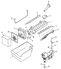 OPTIONAL ICE MAKER KIT - UKI2000AXX (BSQ) Diagram and Parts List for GS2112PXDQ  Crosley Refrigerator
