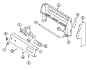 CONTROL PANEL Diagram and Parts List for MER1350AAW  Maytag Range
