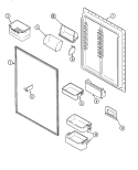 FRESH FOOD INNER DOOR Diagram and Parts List for MTB2656AEA  Maytag Refrigerator