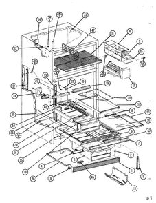 Top Mount Page 15 Diagram and Parts List for TC22N-P116205W  Amana Refrigerator