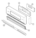 CONTROL PANEL Diagram and Parts List for ACB6280AS  Amana Wall Oven