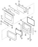 Part Location Diagram of 71003384 Whirlpool PANEL- OVE