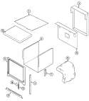 BODY (W30400P / PC) Diagram and Parts List for W30400P  Jenn-Air Wall Oven