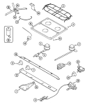 Part Location Diagram of 74003348 Whirlpool VALVE- BUR