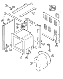 BODY Diagram and Parts List for CER3760AGW  Magic Chef Range