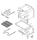 OVEN / BASE Diagram and Parts List for AER1110AAH  Admiral Range