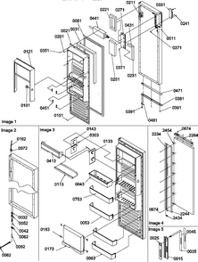 Refrigerator Door Diagram and Parts List for SBDE20TPE-P1190905WE  Amana Refrigerator