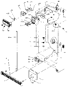 Refirgerator/freezer Controls And Cabinet Diagram and Parts List for SXD27N-P1162411W  Amana Refrigerator