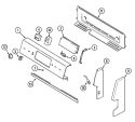 CONTROL PANEL Diagram and Parts List for AER1350AAT  Admiral Range