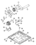 MOTOR DRIVE Diagram and Parts List for MDE3000AYW  Maytag Dryer