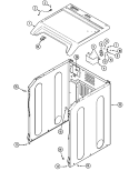 CABINET - FRONT Diagram and Parts List for MDG3000AXW  Maytag Dryer