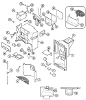 Part Location Diagram of 70324-5 Whirlpool BRACKET, FOUNTAIN