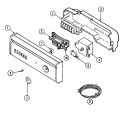 CONTROL PANEL Diagram and Parts List for MDC4000AWX  Maytag Dishwasher