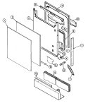 DOOR (MDC4000AWE) Diagram and Parts List for MDC4000AWE  Maytag Dishwasher