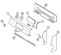CONTROL PANEL Diagram and Parts List for AER1450AAH  Admiral Range