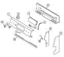 CONTROL PANEL Diagram and Parts List for CER3760AGW  Magic Chef Range
