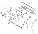 Part Location Diagram of 74003448 Whirlpool END CAP, CONTROL PNL (RT-ALM)