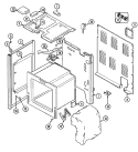 BODY Diagram and Parts List for CER3540ACA  Magic Chef Range