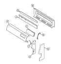 CONTROL PANEL Diagram and Parts List for CGR3510ADH  Magic Chef Range