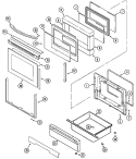 Part Location Diagram of WP74003653 Whirlpool Door Top Trim