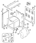 BODY Diagram and Parts List for MER5770AAA  Maytag Range