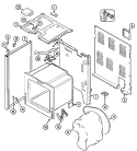 BODY Diagram and Parts List for JER8500AAW  Jenn-Air Range