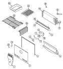 FREEZER COMPARTMENT Diagram and Parts List for RTM21010  Hoover Refrigerator