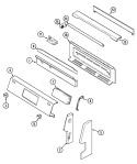 CONTROL PANEL Diagram and Parts List for JGR8750ADW  Jenn-Air Range