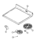 TOP ASSEMBLY Diagram and Parts List for MER5750AAA  Maytag Range