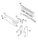 CONTROL PANEL Diagram and Parts List for GM32211XAW  Maytag Range