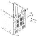 CABINET - REAR Diagram and Parts List for MDE8416AYA  Maytag Dryer