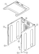 CABINET - FRONT Diagram and Parts List for MDG9306AXA  Maytag Dryer