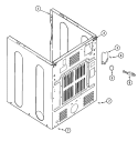 CABINET - REAR Diagram and Parts List for MDE9606AYA  Maytag Dryer